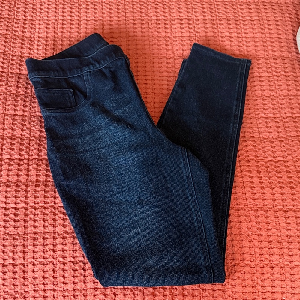SPANX Navy Denim Pants
